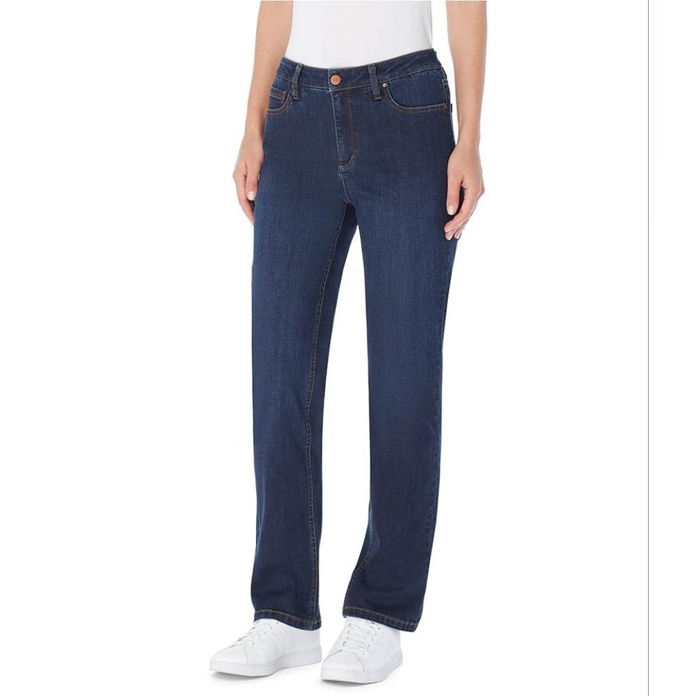 Jones New York Womens Lexington Stretch Straight Leg Jeans size 14 BNWT